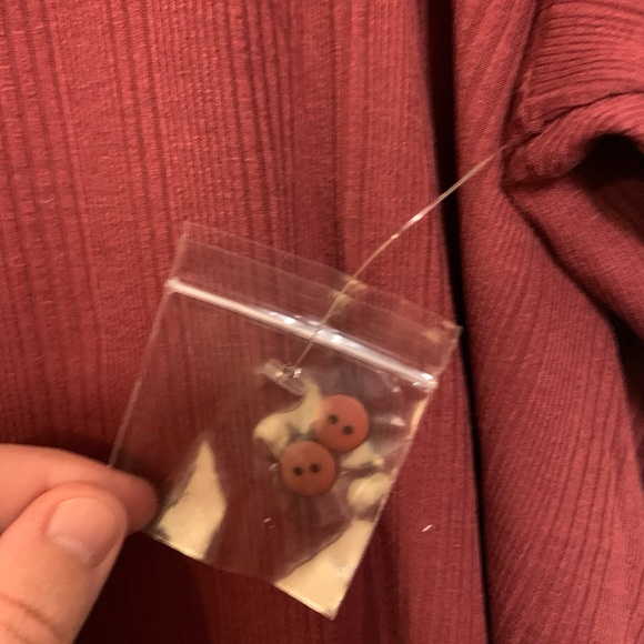 NEW ModCloth 4X One More Time Ribbed Polo Top, Short Sleeve, Burgundy Red - Picture 12 of 15